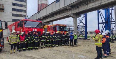 Пожежно-тактичне навчання з гасіння умовної пожежі на території ТзОВ "Радехівський цукор"